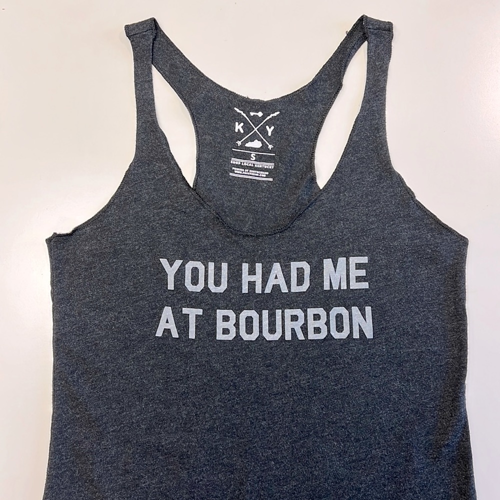 Bourbon themed racerback tank top - Picture 2 of 10
